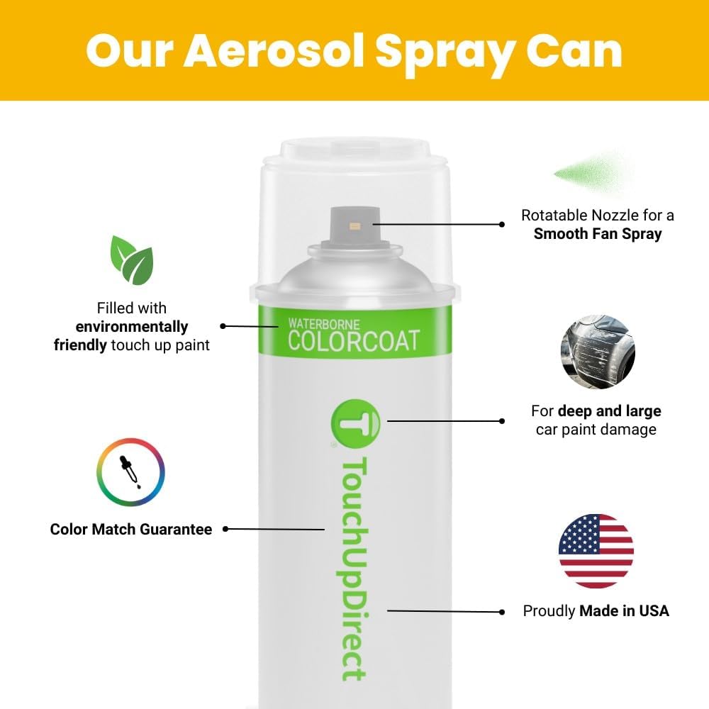 TouchUpDirect 8T6 Voodoo Blue Compatible with Toyota Exact Match Touch Up Paint Aerosol - Essential Kit