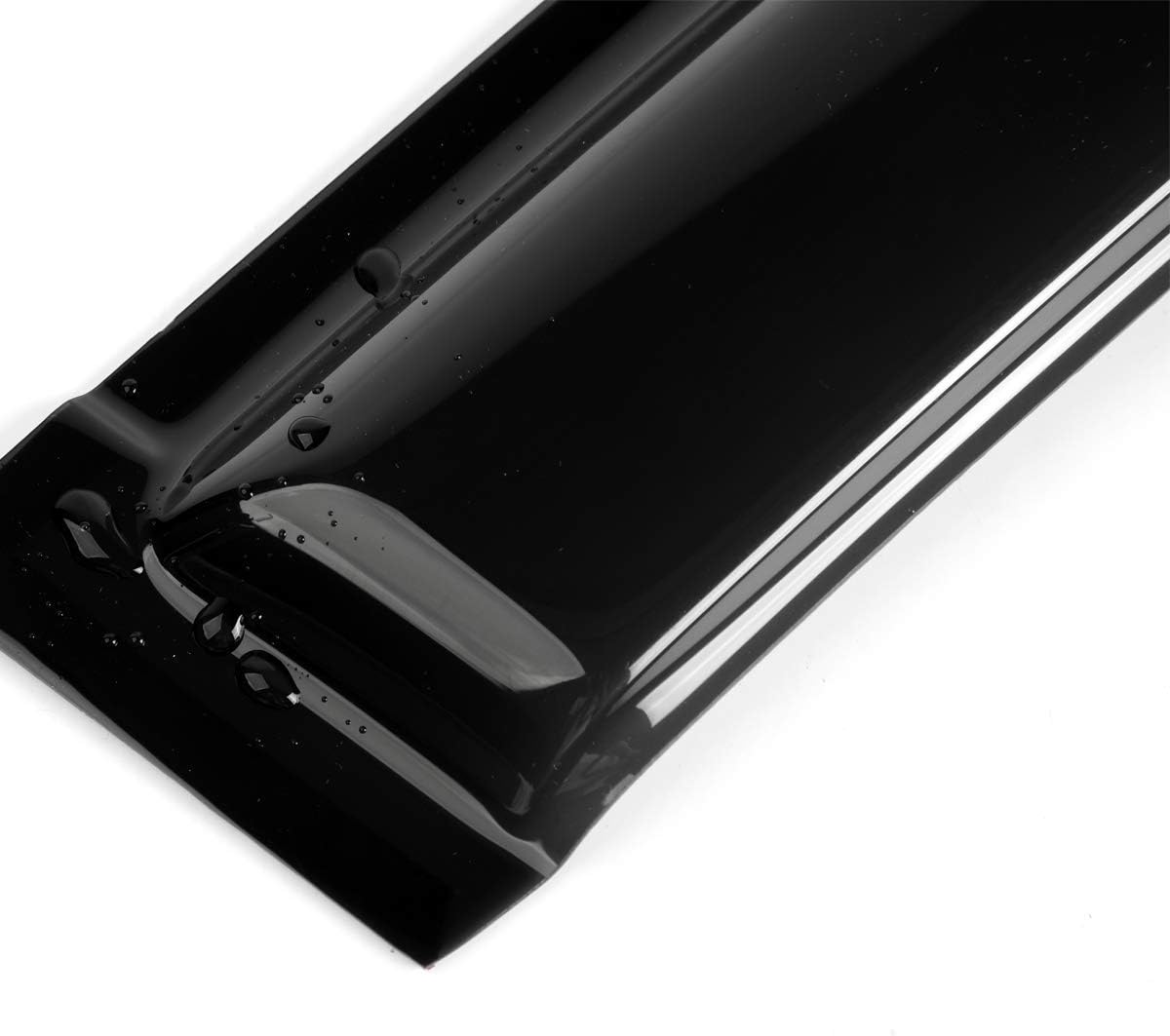 4pcs Outside Mount Style Window Rain Guards Durable Side Wind Deflectors Dark Smoke Vent Window Visors Fit For 2001-2007 Toyota Sequoia