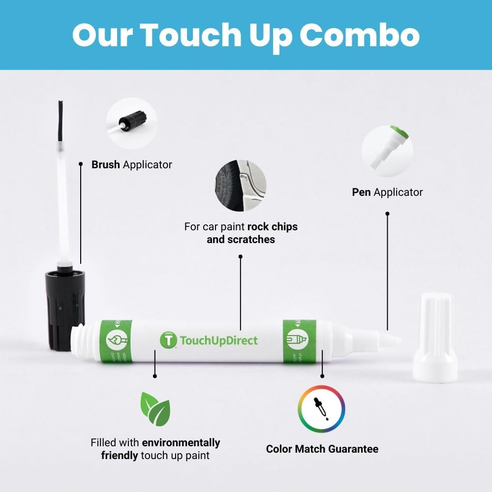 TouchUpDirect 1E3 Phantom Gray Metallic Compatible with Toyota Exact Match Touch Up Paint Combo - Essential Kit
