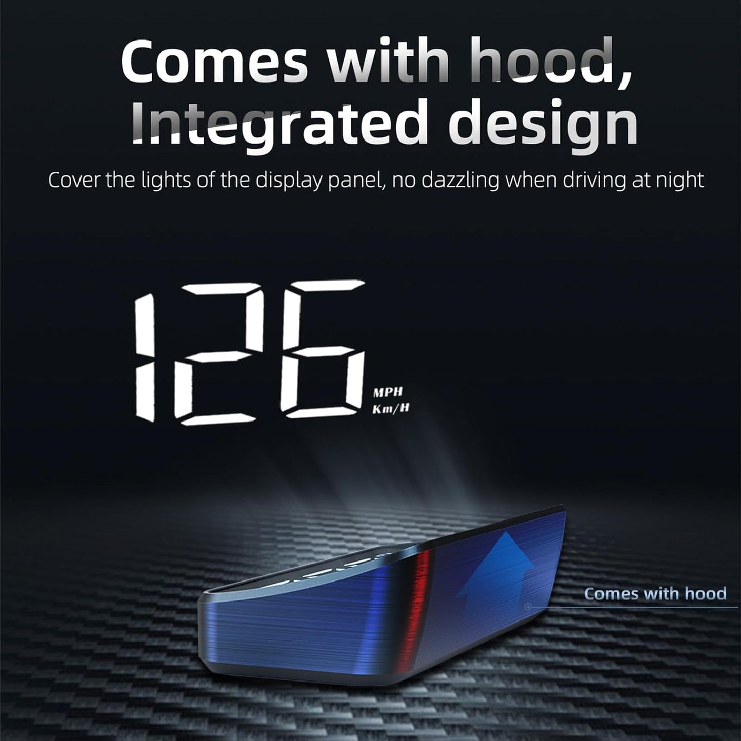 Heads Up Display for Cars, Speedometer for Car, Digital Speedometer for Car with Speed, Automatic Light Sensing,Mile Speed Unit Display,HUD Heads Up Display Suitable for All Car Models