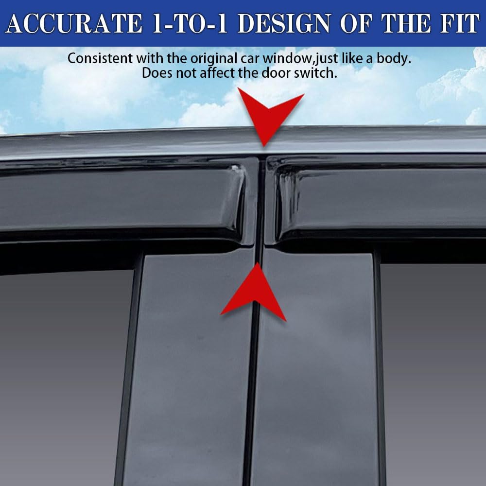 Rain Guards for Mazda CX-30 2020-2023, Tape-on Side Window Deflectors for Mazda CX-30, Window Visors for Mazda Cars, for Mazda Car Accessories 4 Rain Guards ＆ 2 Car Coasters