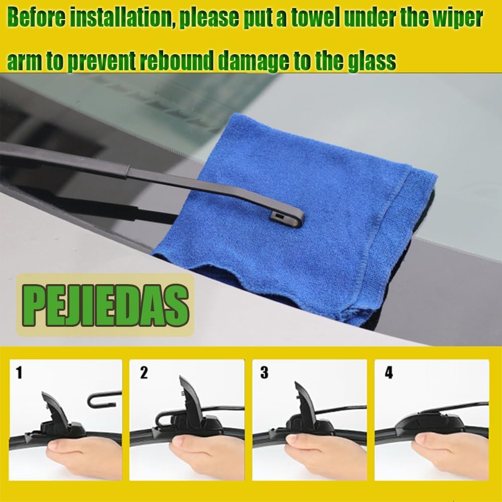 OEM Quality Front Wiper Blades, Replacement for 2002-2008 Toyota Corolla/2005-2019 Nissan Frontier/2005-2009 Subaru Legacy Outback, OE Original Style (24 Inch + 18 Inch Front Wiper Blades)