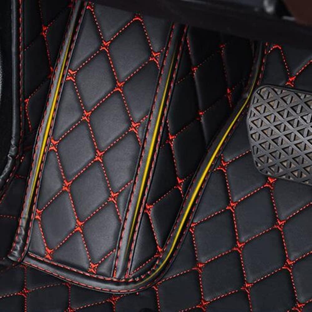 Custom All-Weather Protection Luxury Leather Floor Mats for Cars SUVs Trucks According Anti-Slip Leather Floor mats ﻿ (13,Green)