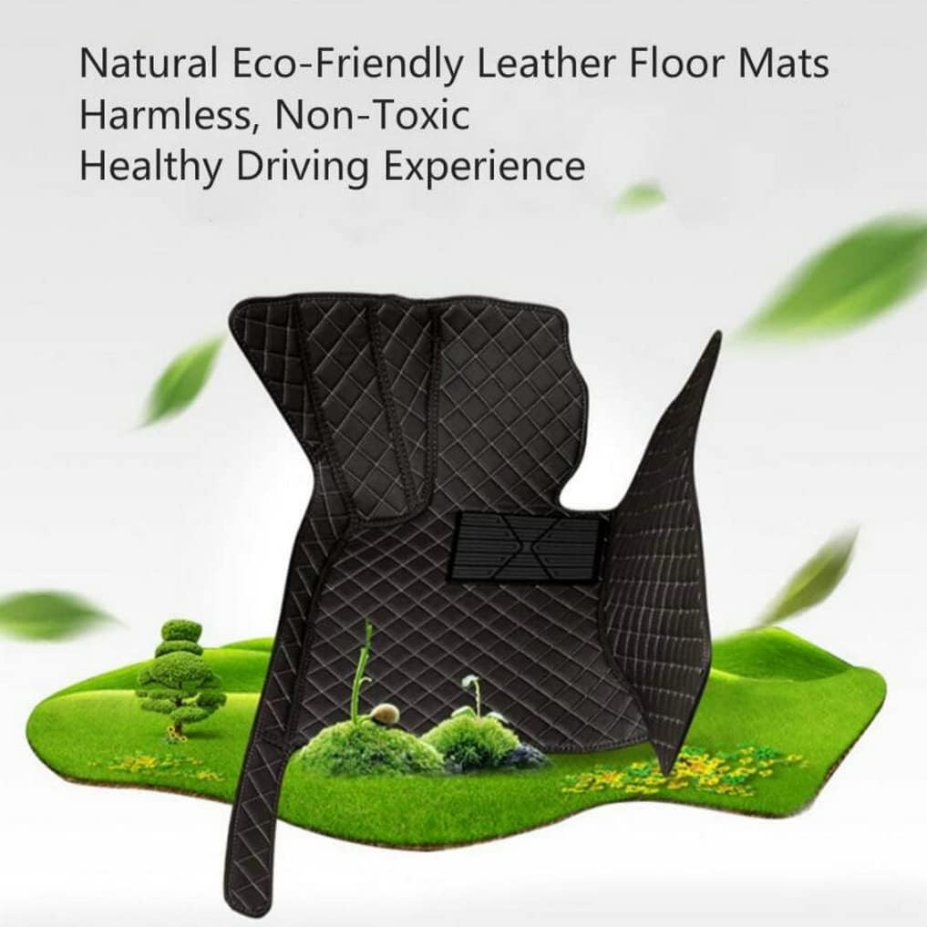 Custom All-Weather Protection Leather Car Floor Mats for Cars Sedan SUV Sports Car Waterproof Floor Mat (Purple)