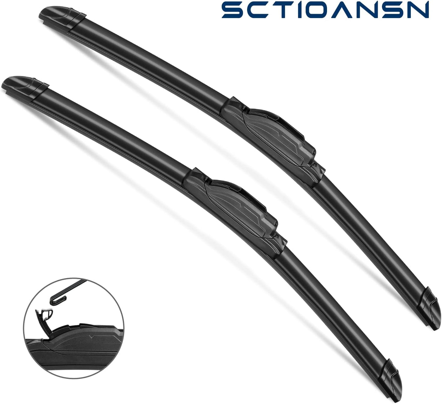 3 Wipers Set for Scion XD 2008-2011, Windshield Wiper Blades Original Equipment Replacement Front and Rear- 26"/14"/8A" (Pack of 3) J- HOOK