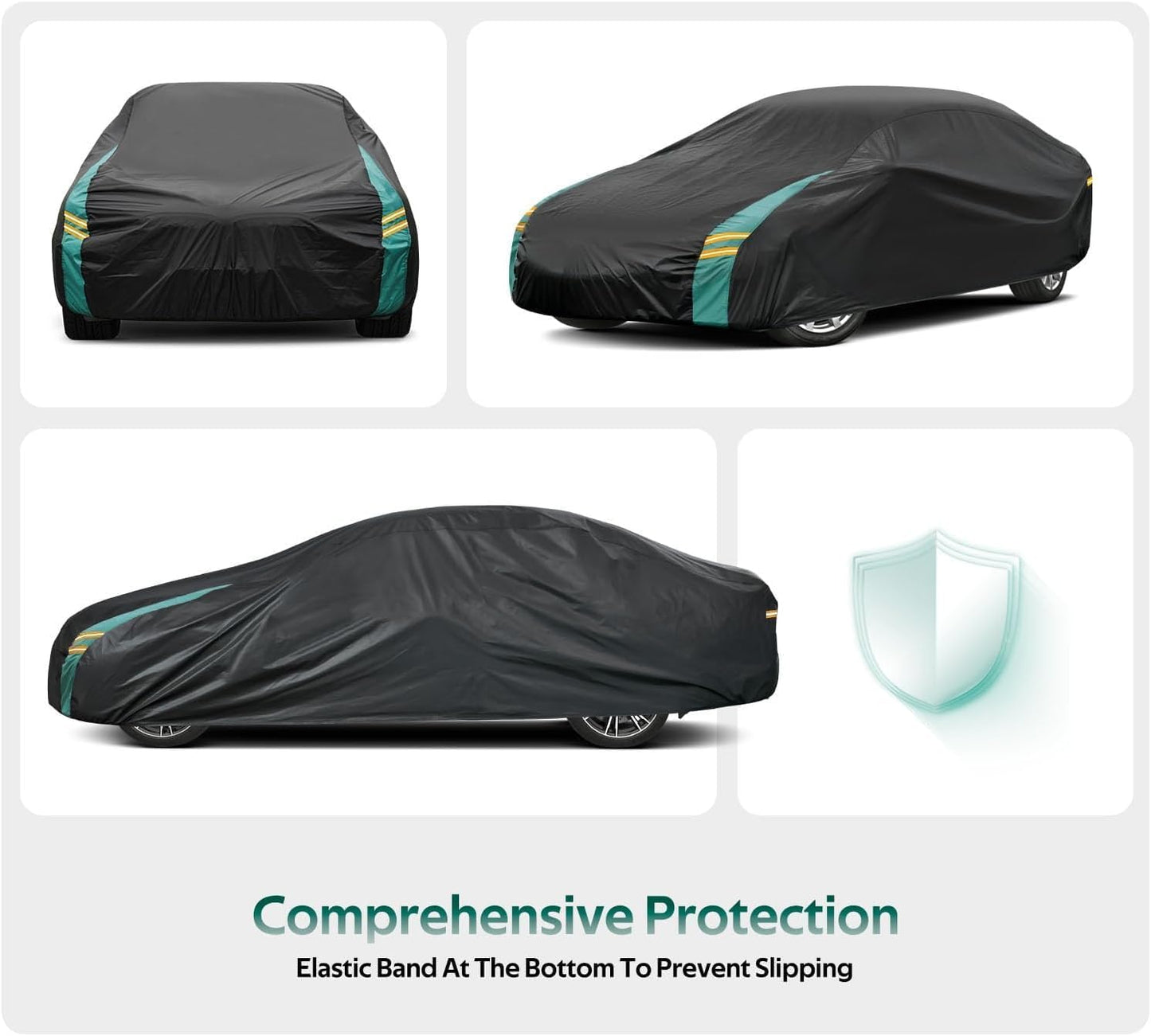 Coupe Car Cover Custom Fit for Chevrolet Corvette C4 C5 C6 C7 C8 Coupe(1963-2025), Waterproof All Weather for Automobiles, Outdoor Full Cover with Windproof Clip Straps.