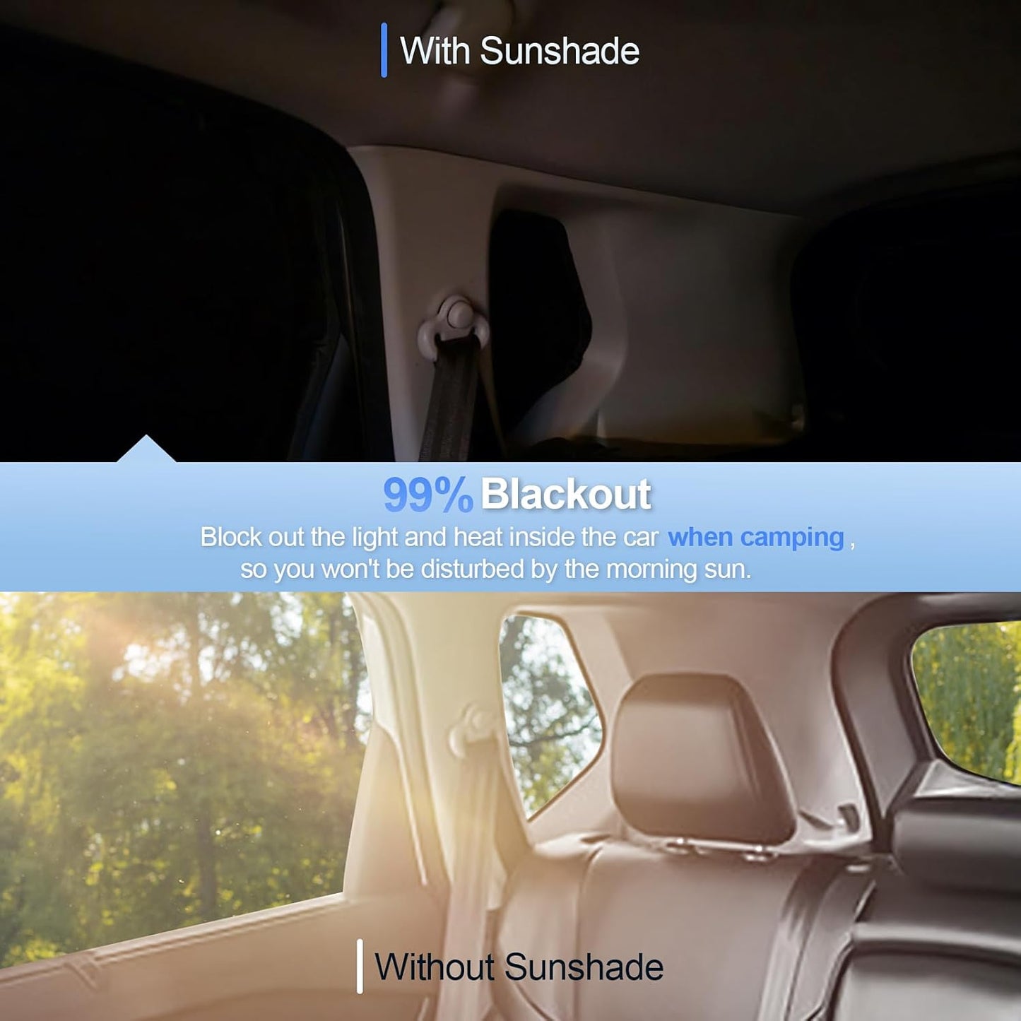 8pcs Car Window Shades for Hyundai Tucson 2016-2021 (Not 2022 Tucson) Accessories,Windshield Side Rear Full Sunshade,Sun Visor UV Blocking, Privacy Protection and Blackout for Camping Outdoor