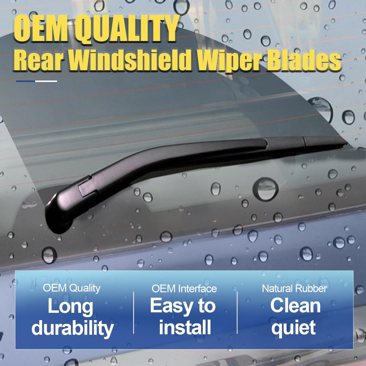 3 wipers Replacement For Toyota C-HR CHR 2016 2017 2018 2019 2020 2021 2022 2023 Original Equipment Windshield Wiper Blades Set 26"+16"+14" (Set of 3) Pinch Tab