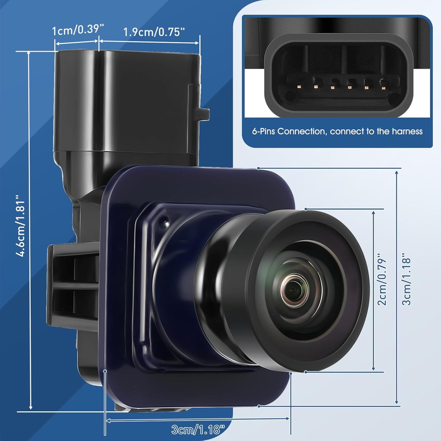 Rear View Backup Reverse Camera Fit for Ford Flex 2013-2019,Safety Parking Back Up Assist Camera OE Number GA8Z-19G490-A EA8Z-19G490-A DA8Z-19G490-A DA8Z-19G490-C