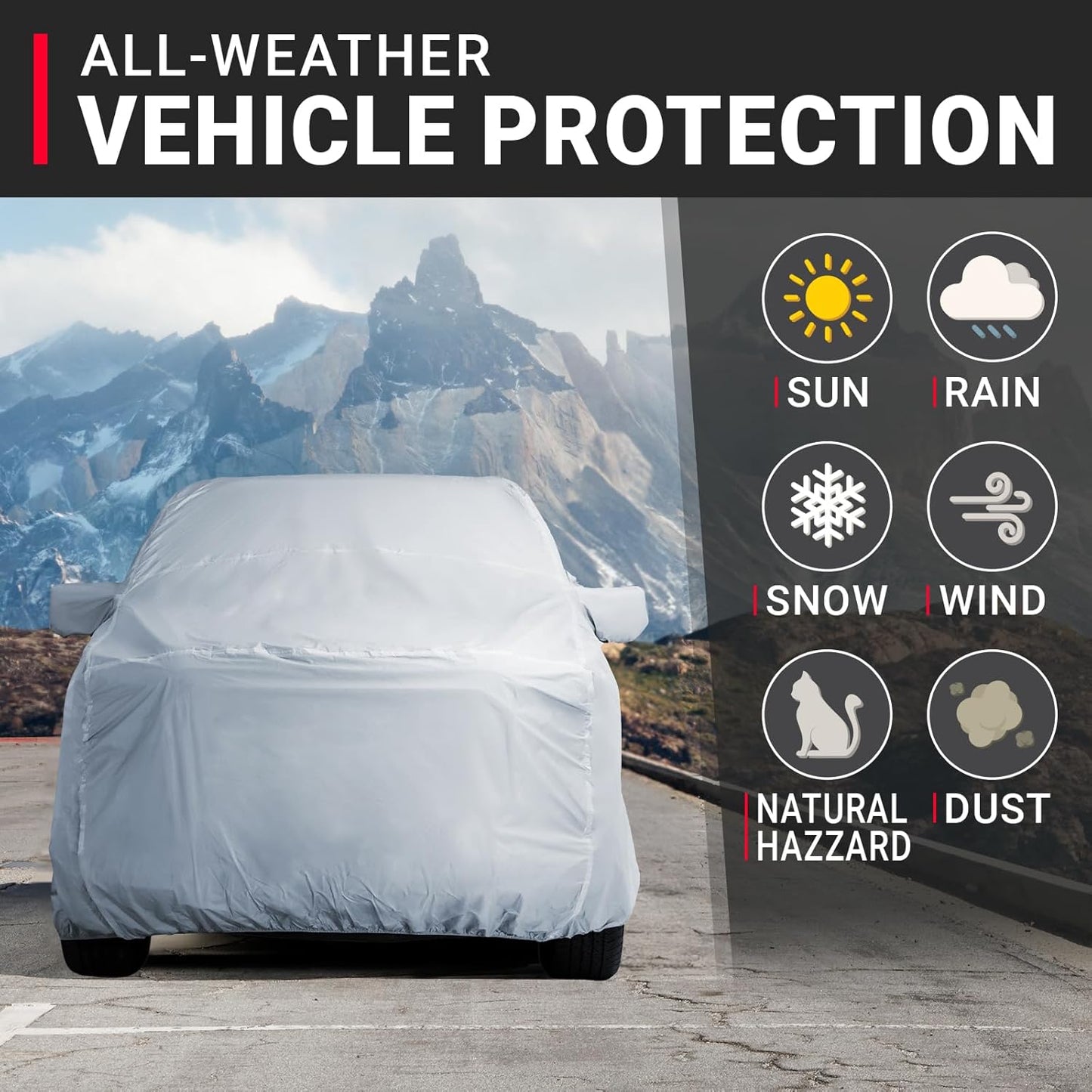 iCarCover Fits 2022-2024 Tundra CrewMax 6.5 ft Regular Bed Toyota Truck Cover Automobiles Form-Fit Padded Full Exterior Waterproof Automobiles Protection Covers