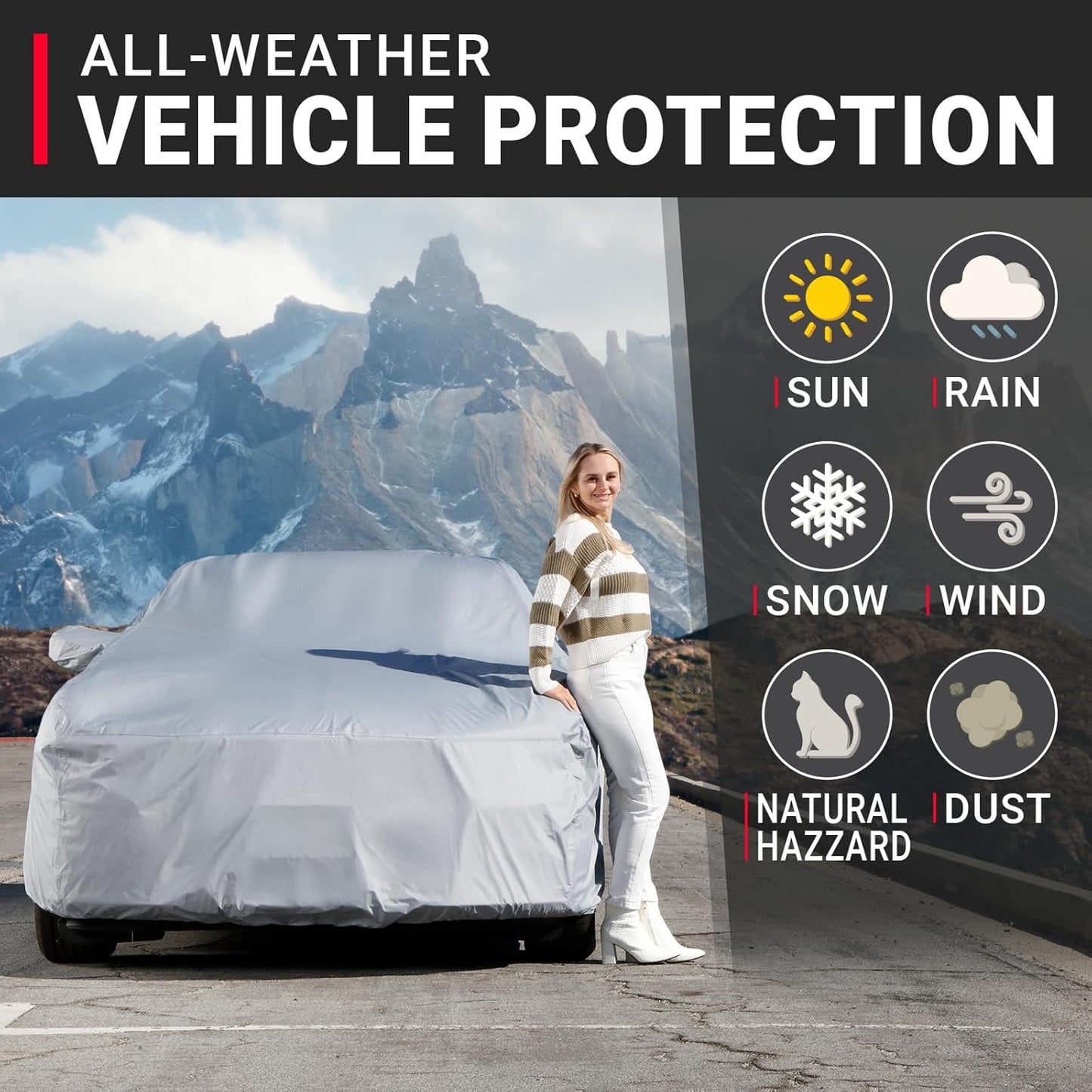 iCarCover Fits 1991-1997 Pontiac Trans AM Car Cover Automobiles Form-Fit Padded Full Exterior Waterproof Automobiles Protection Covers