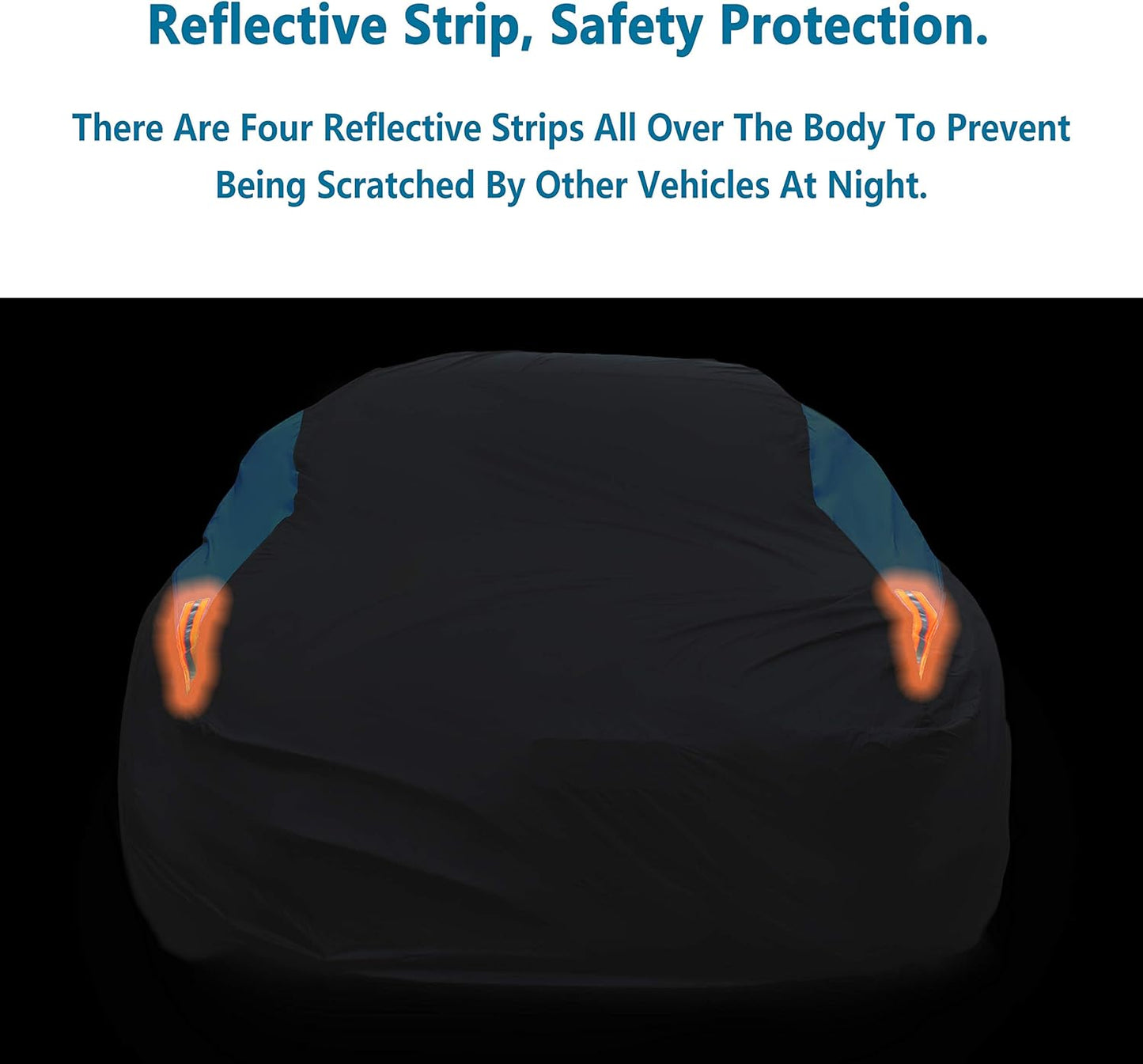 MORNYRAY Waterproof Car Cover All Weather Snowproof UV Protection Windproof Outdoor Full Coupe/Cabrio Car Cover, Universal Fit for Coupe/Cabrio (Fit Coupe/Cabrio Length 167-174 inch, Blue)