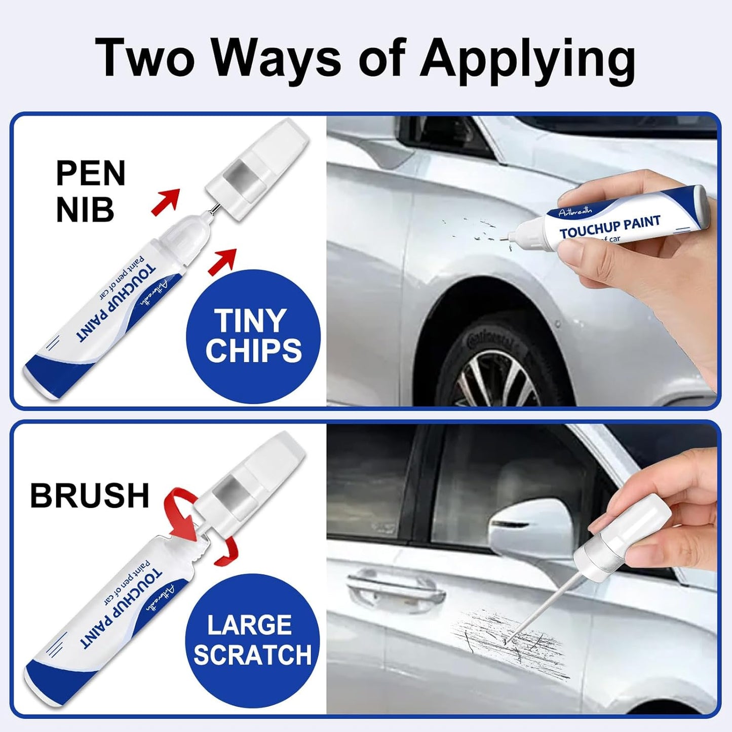 Silver Zynith(PSE/SSE) Touch Up Paint for Dodge-Exact Match–Chips and Nicks Car Paint Scratch Repair Kit Automotive Paint Pen for Challenger/Durango/Grand Caravan/Charger/RAM