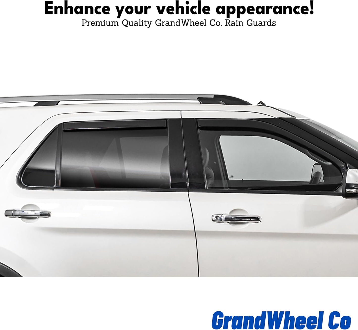 Window Deflectors Smoke Tinted in-Channel Side Window Vent Visor Deflectors Rain Guards Compatible with Nissan Murano 2015-2024 - 4pcs. GW0792
