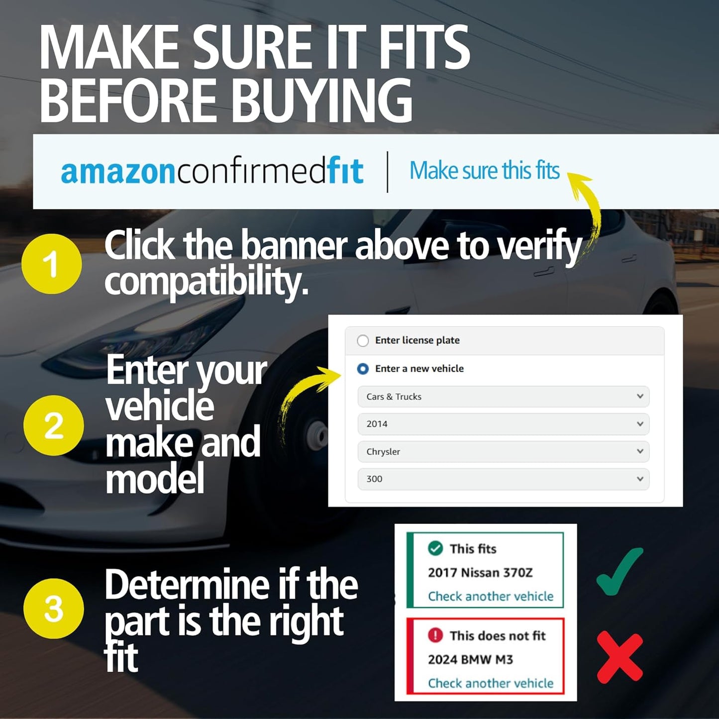 Premium Semi-Metallic Rear Brake Pads (1001-1630BM) Compatible with 2012-2019 Mercedes-Benz (GL63 AMG/GLE43 AMG/GLE63 AMG/GLE63 AMG S/GLS550/GLS63 AMG/ML63 AMG)
