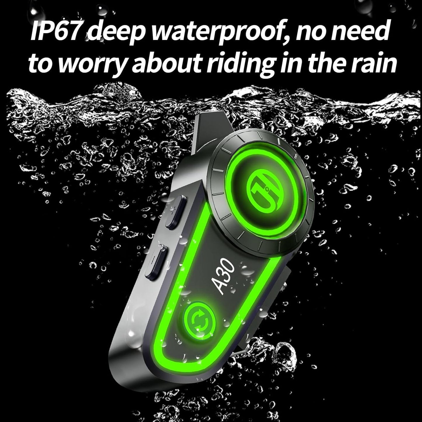 Motorcycle Helmet Speakers Helmet Bluetooth Headset Headphone Automatic Answer Music Control,120 Hours Playing time High Sound Quality System Ultra Thin Cycling/Skiing/Riding 1200 mAh Battery