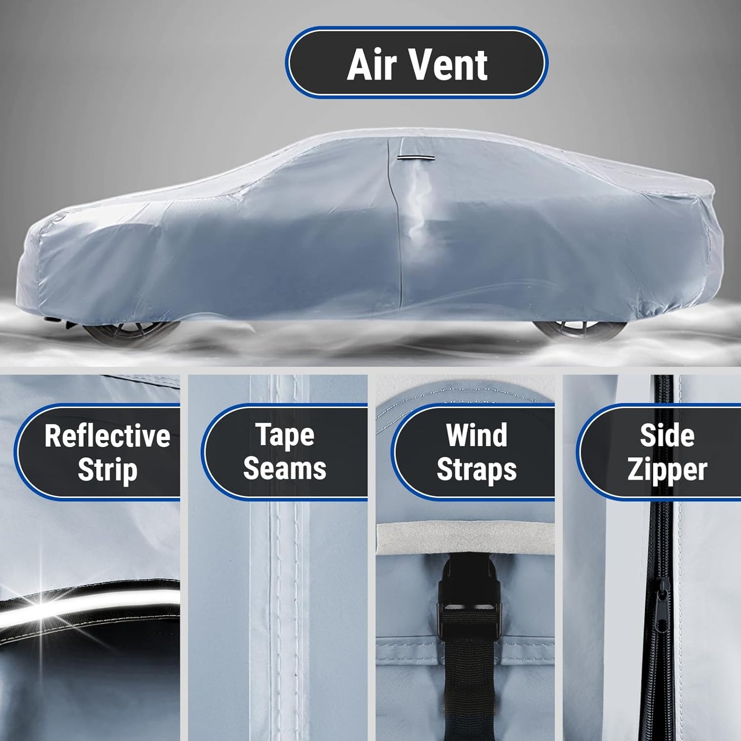 iCarCover Premium Car Cover for 1953-1954 Buick Skylark Convertible Heavy Duty Waterproof All-Weather Automobiles Custom Fit Indoor Outdoor UV Snow Protection Covers with Straps and Bag