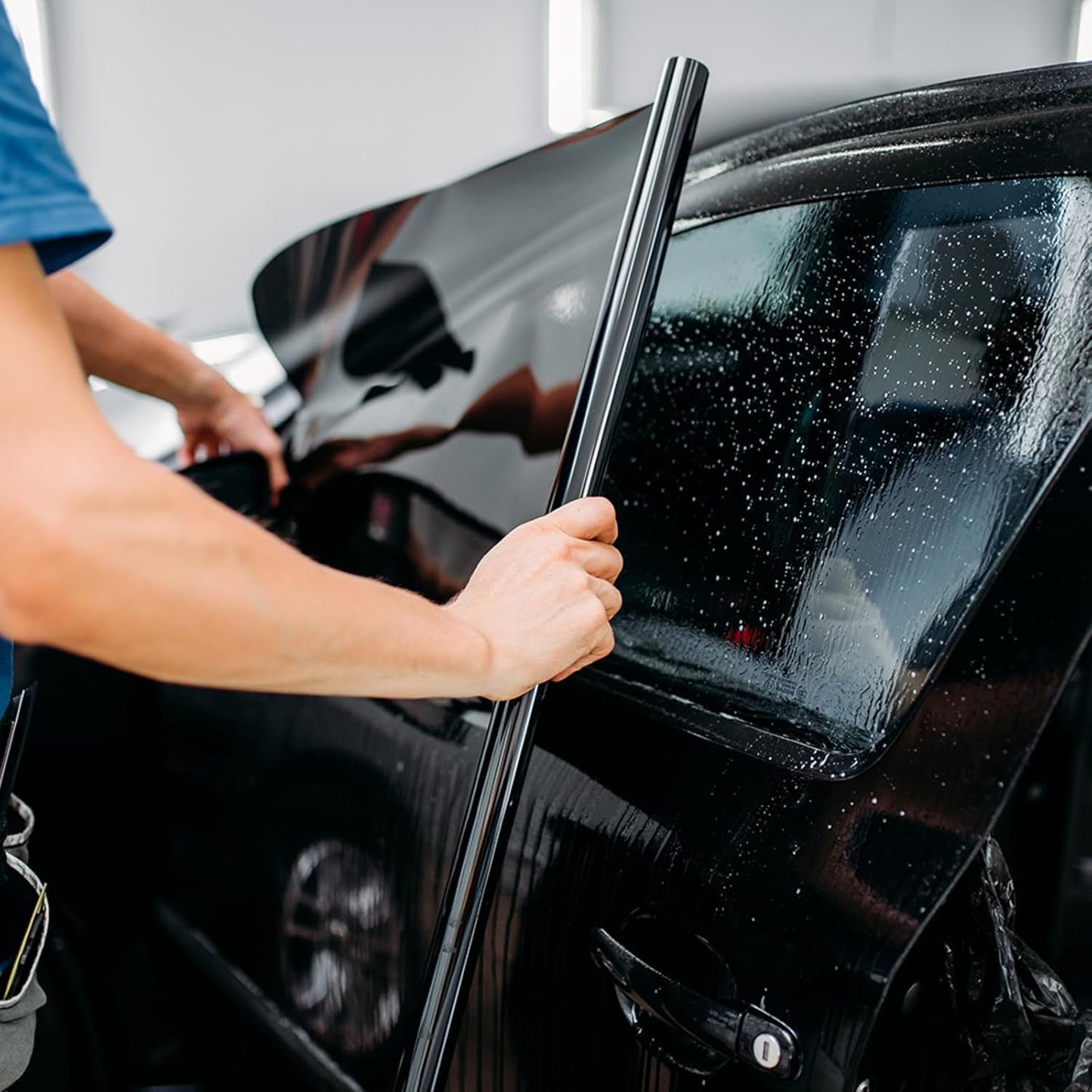 Nano Ceramic Window Tint Film for Cars and Building, Charcoal, 2 Ply Scratch Resistant, Heat Control, and UV 99%, IR 93% Rejection, 5% VLT, 40inx100ft