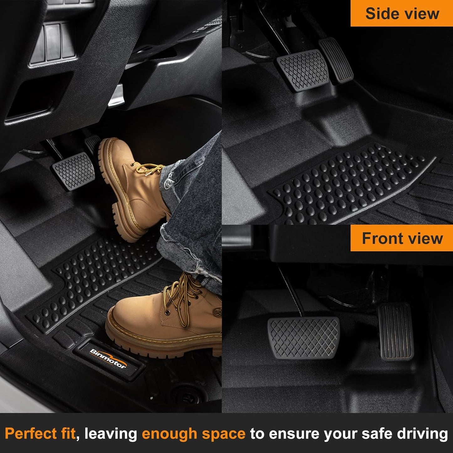 Custom Floor Mats and Cargo Liner Set for 2023-2025 Mercedes Benz GLC 300/350e/43 AMG - TPE All Weather Guard Black Car Mats and Trunk Liners Accessories