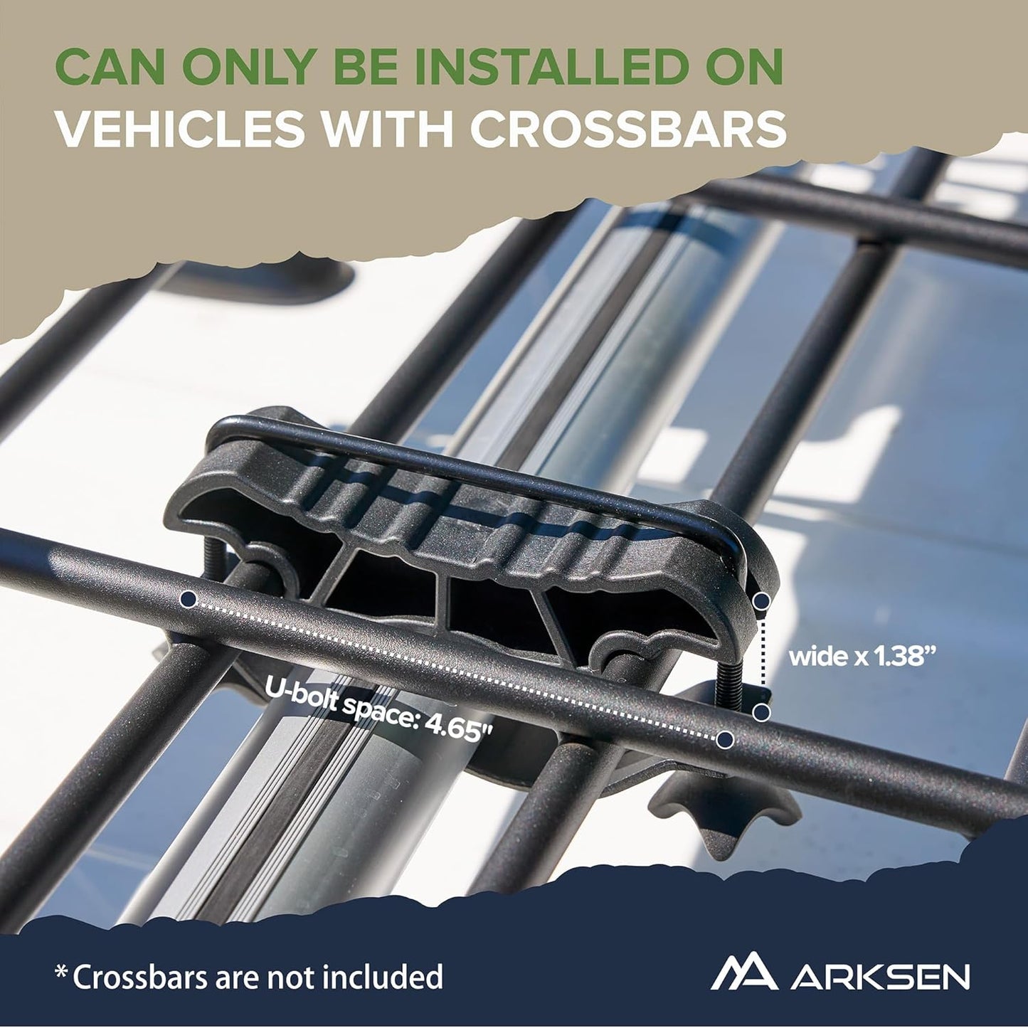 ARKSEN 30 x 50 x 6 Inch Universal Extra Wide 150LB Heavy Duty Roof Rack Cargo with Extension Car Top Luggage Holder Carrier Basket for SUV, Truck, & Car Steel Construction