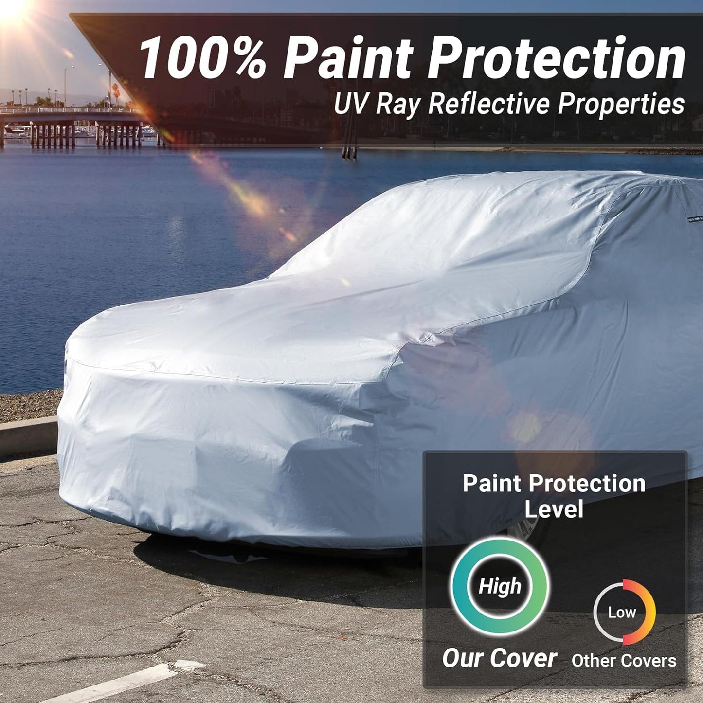 iCarCover Premium Car Cover for 1959-1961 Chevy Kingswood Heavy Duty Waterproof All-Weather Automobiles Custom Fit Indoor Outdoor UV Snow Protection Covers with Straps and Bag