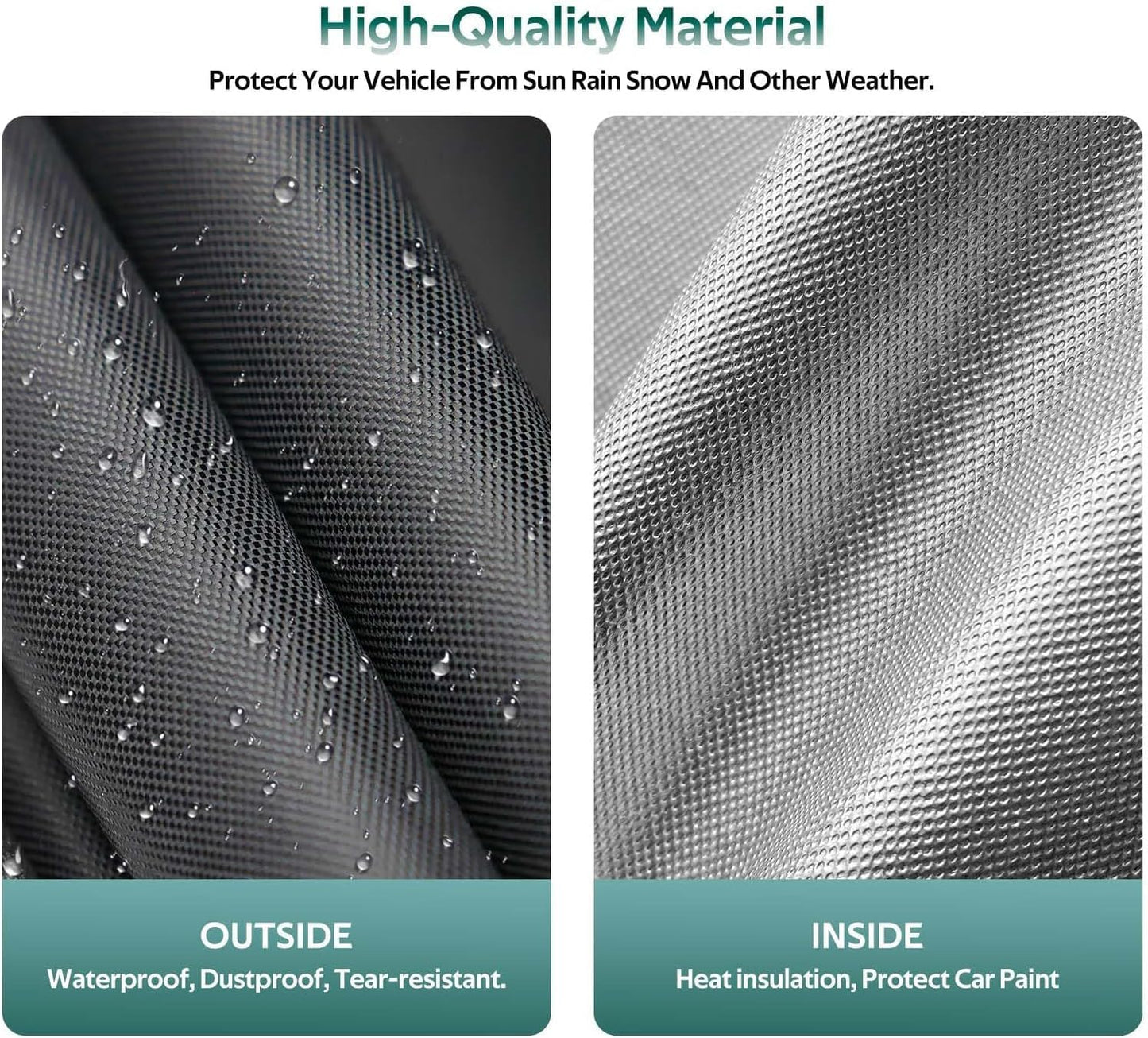 SUV Car Cover Custom Fit for Mercedes-GLC 300 350E/GLB 180 200 250(2016-2025), Waterproof All Weather for Automobiles, Outdoor Full Cover with Windproof Clip Straps.