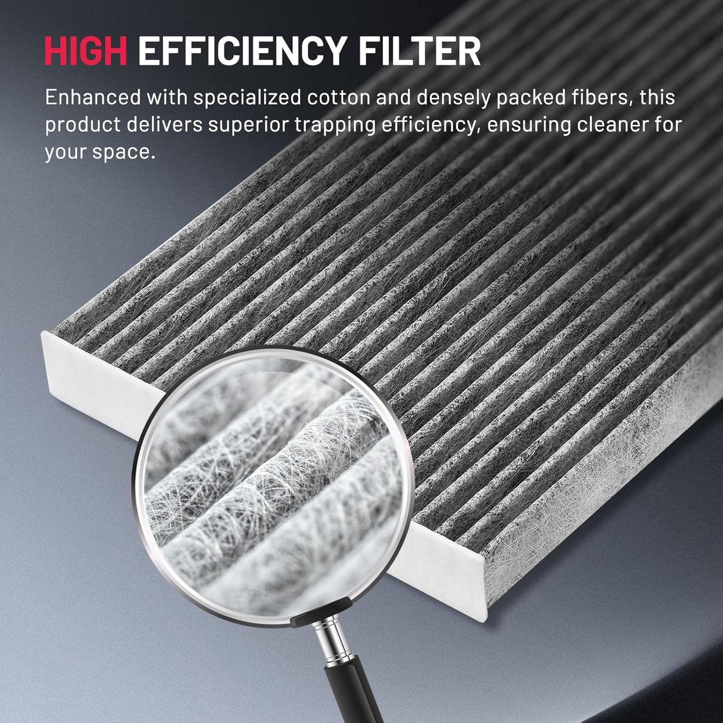BDFHYK Cabin Air Filter with Activated Carbon Compatible with Hyundai Ioniq 2017-2022, Compatible with Kia Niro 2017-2022, Replace# 97133G2000, CAF10002P
