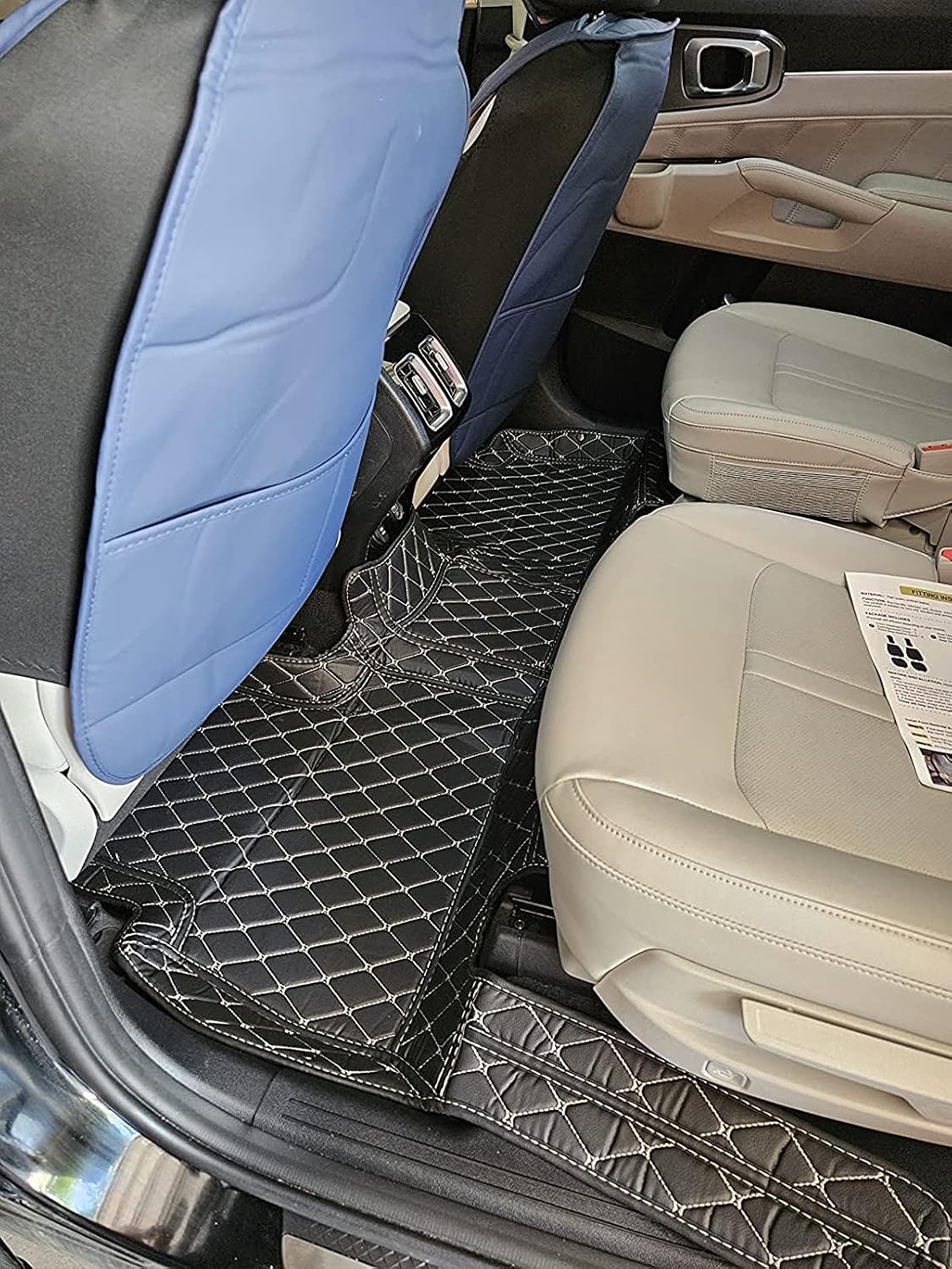 Custom Car Floor Mat Compatible with BMW Mercedes-Benz Toyota Cadillac Lexus Honda Infiniti Nissan Hyundai Kia Audi All Models Cars Sedans SUVs Automotive Mats (Brown)