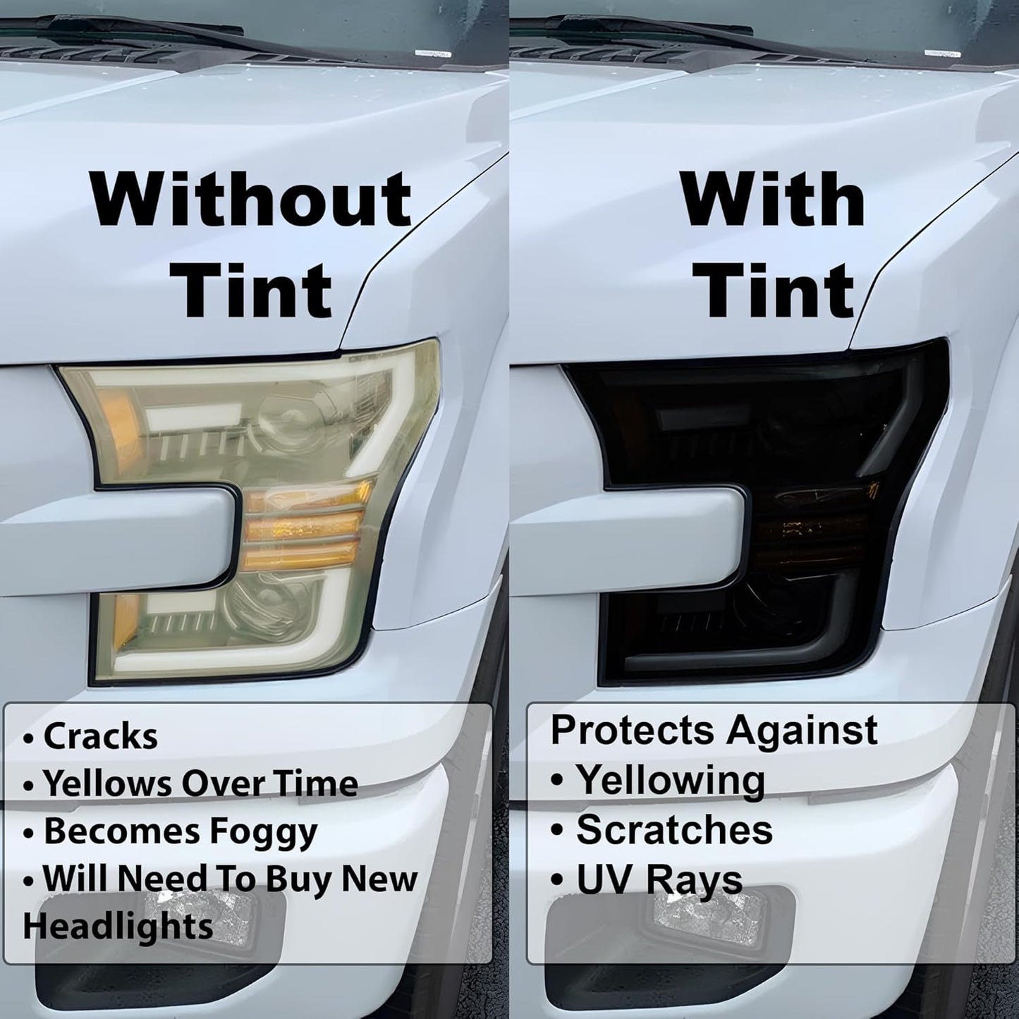 BOGAR TECH DESIGNS Precut for Hyundai Sonata 2024-2025 Full Headlight Taillight Tint Kit, Dark Smoke