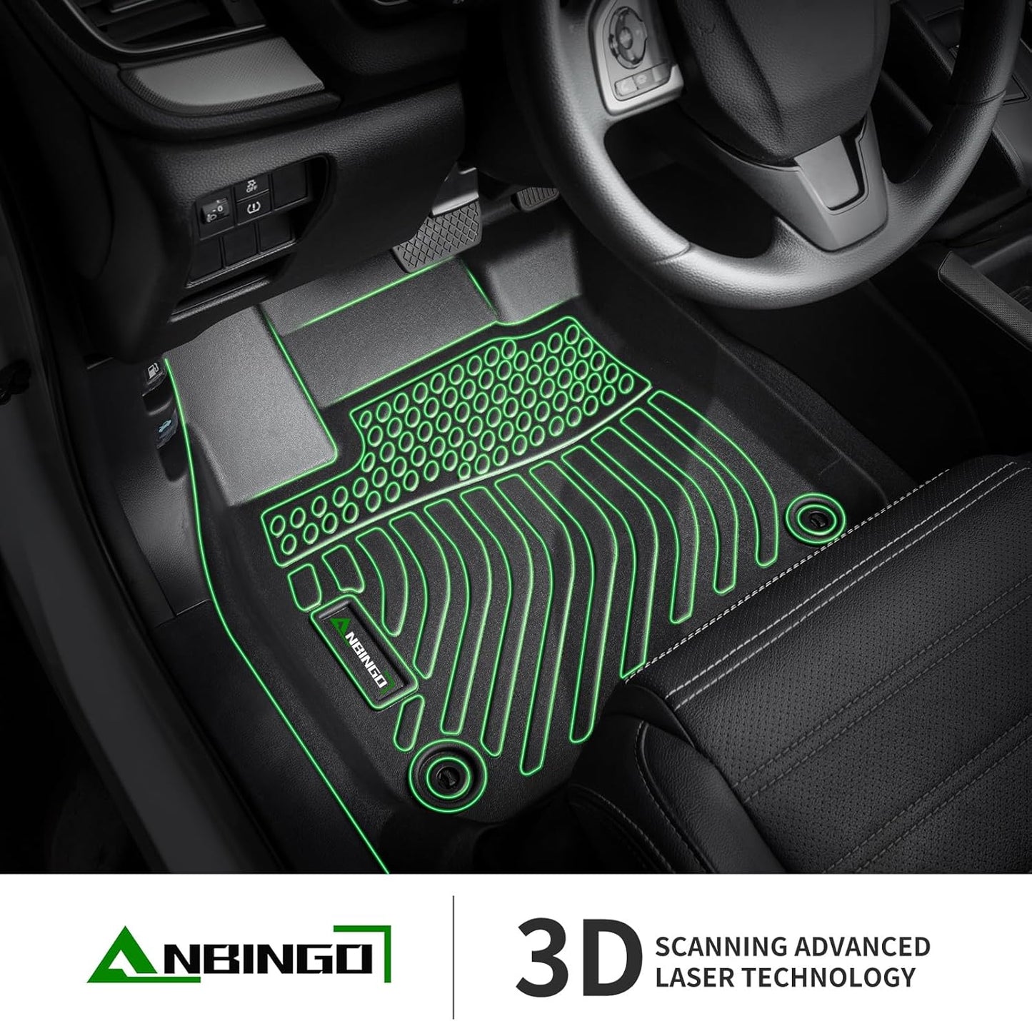 ANBINGO®-Car Mats for 2005-2010 Jeep Grand Cherokee, All Weather Grand Cherokee Floor Mats Cargo Mat Set Custom Full Set Waterproof Durable Grand Cherokee Accessories