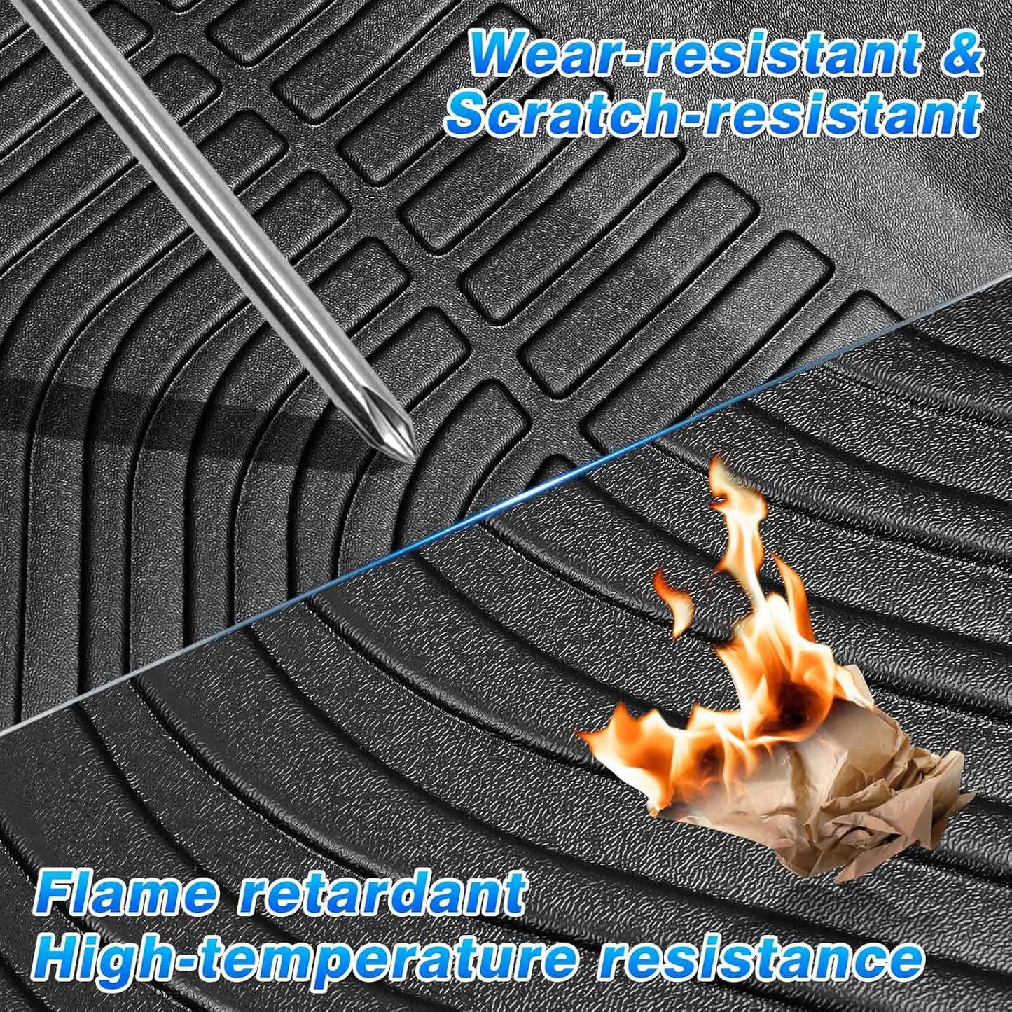 Cartist Floor Mats Compatible with Spark Accessories All Weather Floor Mat for 2016-2022 Chevy Chevrolet Spark Carpet Protection 3D TPE (Not Fit Spark EV)